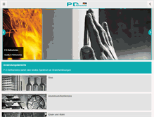 Tablet Screenshot of pd-refractories.com